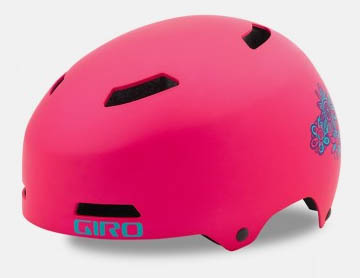 Шлем DIME, детский, матовый светло-розовый цветок, размер S.