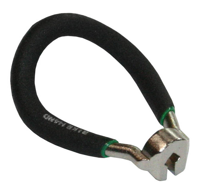 Ключ спицевой, 3.30+0.02мм, четыре грани, в виде дуги, зеленая окантовка.