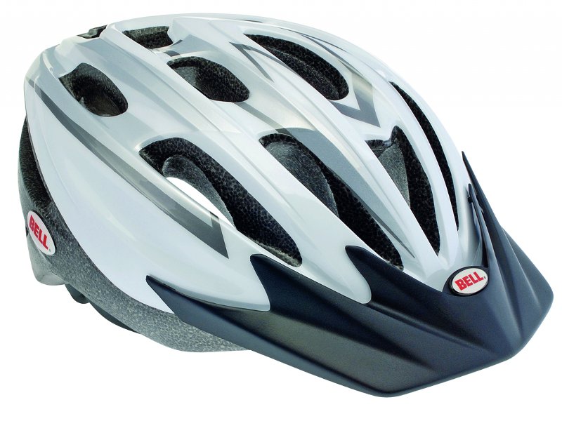Шлем UKON, цвет серебристо-белый, единый размер.