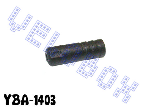 Заглушка-наконечник на оплетку троса Ø4мм, влагозащищенный пластик, черная, упак 100шт.