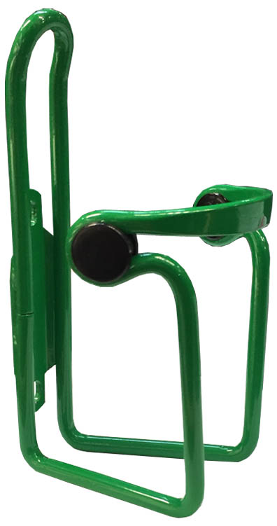 Флягодержатель алюм, зеленый пруток ø5мм с "глазками".
