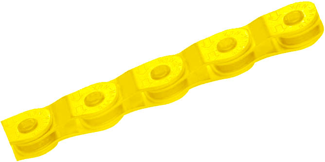 Цепь 1/2"x1/8", 100 зв, желтая, звенья в виде черепицы, инд уп.