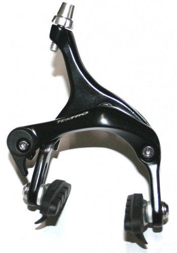 Тормоз клещевой передний, черный, кованые алюм рычаги 39-52мм. для велосипеда