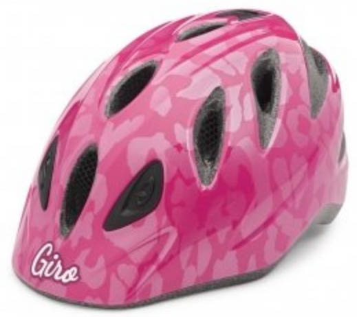 Шлем ME2, детский, рисунок розовые леопарды, единый размер.